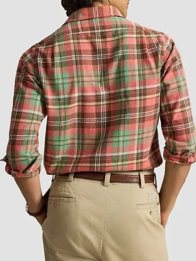 Polo Ralph Lauren Men's Classic-Fit Plaid Flannel Shirt | Thumbnail 3 Polo Ralph Lauren Men's Classic-Fit Plaid Flannel Shirt | Thumbnail 3