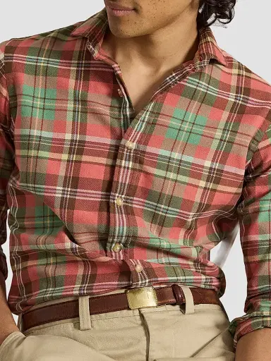 Polo Ralph Lauren Men's Classic-Fit Plaid Flannel Shirt | Thumbnail 5 Polo Ralph Lauren Men's Classic-Fit Plaid Flannel Shirt | Thumbnail 5