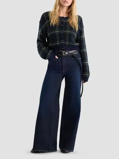 GOOD AMERICAN Women's Good Waist Palazzo Jeans | Thumbnail 2 GOOD AMERICAN Women's Good Waist Palazzo Jeans | Thumbnail 2