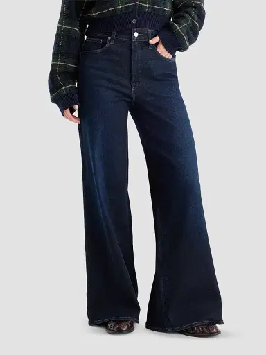 GOOD AMERICAN Women's Good Waist Palazzo Jeans | Thumbnail 4 GOOD AMERICAN Women's Good Waist Palazzo Jeans | Thumbnail 4
