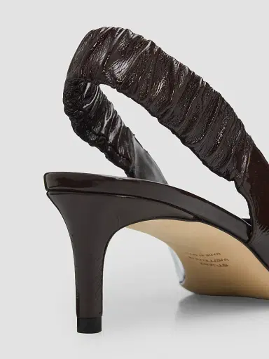 Stuart Weitzman Women's 50MM Patent Leather Slingback Pumps | Thumbnail 5 Stuart Weitzman Women's 50MM Patent Leather Slingback Pumps | Thumbnail 5