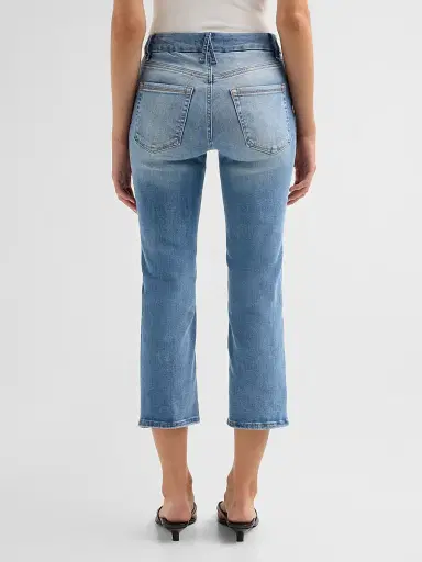GOOD AMERICAN Women's Always Fits Slim Petite Palazzo Jeans | Thumbnail 3 GOOD AMERICAN Women's Always Fits Slim Petite Palazzo Jeans | Thumbnail 3
