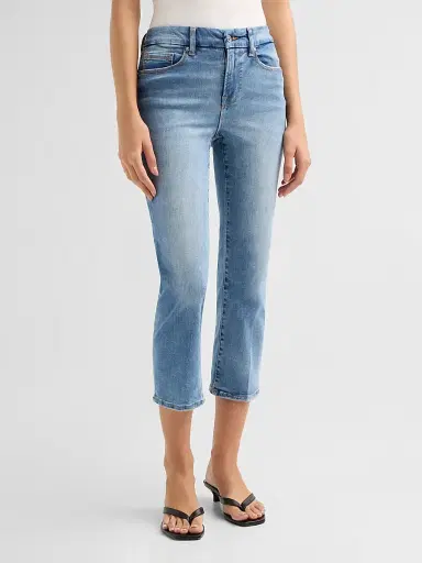 GOOD AMERICAN Women's Always Fits Slim Petite Palazzo Jeans | Thumbnail 4 GOOD AMERICAN Women's Always Fits Slim Petite Palazzo Jeans | Thumbnail 4