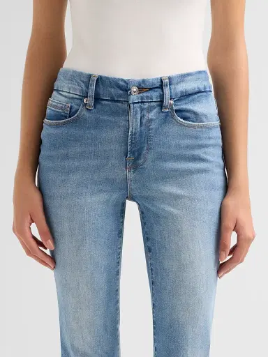 GOOD AMERICAN Women's Always Fits Slim Petite Palazzo Jeans | Thumbnail 5 GOOD AMERICAN Women's Always Fits Slim Petite Palazzo Jeans | Thumbnail 5