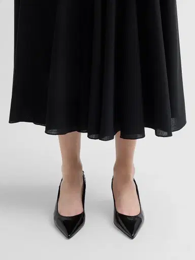 Stuart Weitzman Women's 50MM Patent Leather Slingback Pumps | Thumbnail 2 Stuart Weitzman Women's 50MM Patent Leather Slingback Pumps | Thumbnail 2