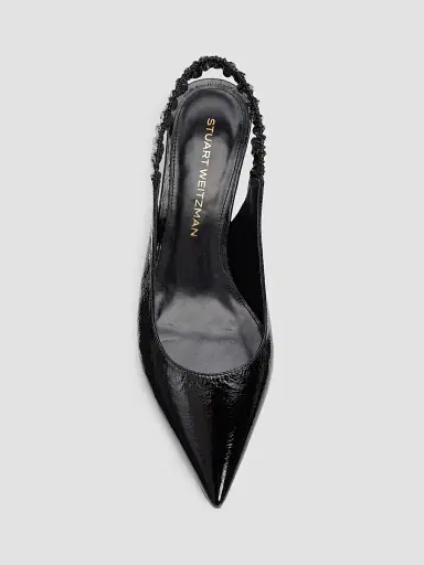Stuart Weitzman Women's 50MM Patent Leather Slingback Pumps | Thumbnail 6 Stuart Weitzman Women's 50MM Patent Leather Slingback Pumps | Thumbnail 6