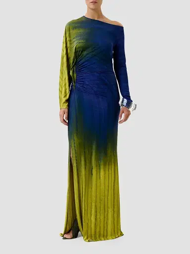 Silvia Tcherassi Women's Saree Degradé Jersey Maxi-Dress | Thumbnail 2 Silvia Tcherassi Women's Saree Degradé Jersey Maxi-Dress | Thumbnail 2