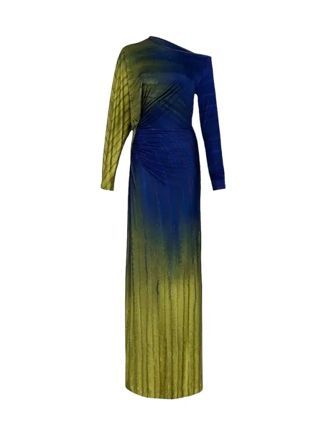 Women's Saree Degradé Jersey Maxi-Dress Women's Saree Degradé Jersey Maxi-Dress