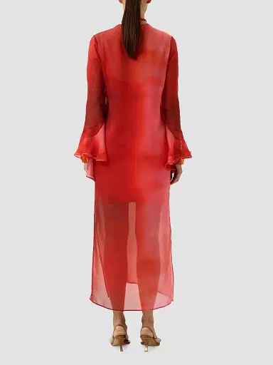 Silvia Tcherassi Women's Aries Chiffon Maxi Slipdress | Thumbnail 3 Silvia Tcherassi Women's Aries Chiffon Maxi Slipdress | Thumbnail 3