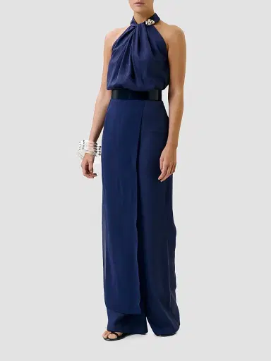 Silvia Tcherassi Women's Gaucin Wrap Wide-Leg Pants | Thumbnail 2 Silvia Tcherassi Women's Gaucin Wrap Wide-Leg Pants | Thumbnail 2