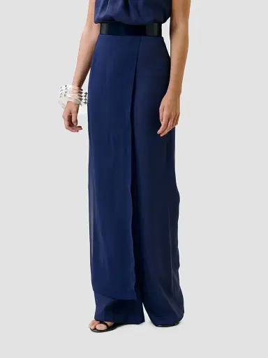 Silvia Tcherassi Women's Gaucin Wrap Wide-Leg Pants | Thumbnail 4 Silvia Tcherassi Women's Gaucin Wrap Wide-Leg Pants | Thumbnail 4