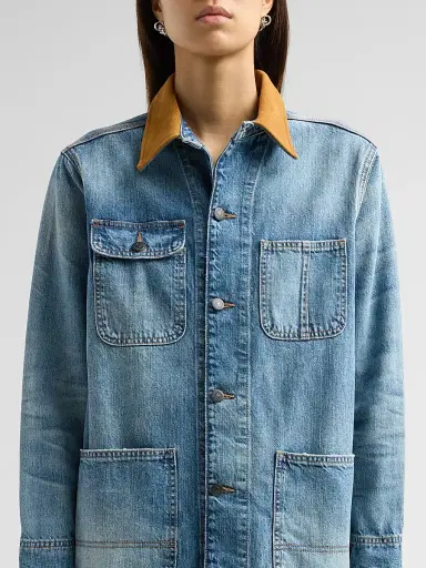 Johnny Was Women's California Sunrise Denim Jacket | Thumbnail 5 Johnny Was Women's California Sunrise Denim Jacket | Thumbnail 5