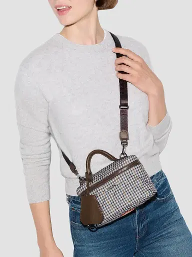 MZ Wallace Women's Daily Houndstooth Vanity Bag | Thumbnail 2 MZ Wallace Women's Daily Houndstooth Vanity Bag | Thumbnail 2