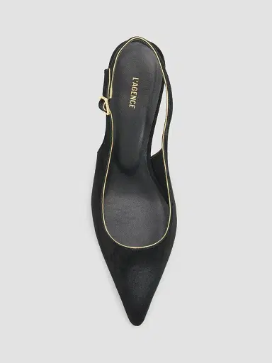 L'Agence Women's Vichy II 85MM Suede Slingback Pumps | Thumbnail 4 L'Agence Women's Vichy II 85MM Suede Slingback Pumps | Thumbnail 4