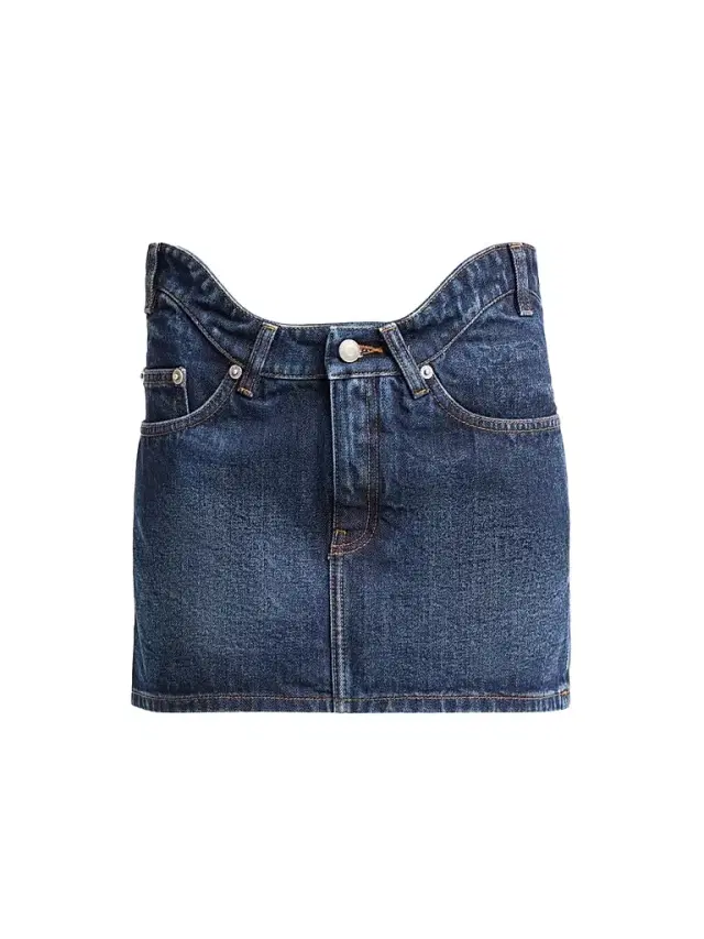 Women's Curvy Waist Denim Mini Skirt Women's Curvy Waist Denim Mini Skirt