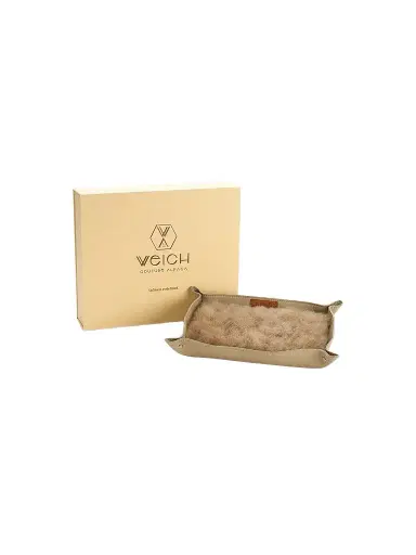 Weich Couture Alpaca Todo Leather & Alpaca Fur Rectangular Catchall Tray | Thumbnail 1 Weich Couture Alpaca Todo Leather & Alpaca Fur Rectangular Catchall Tray | Thumbnail 1