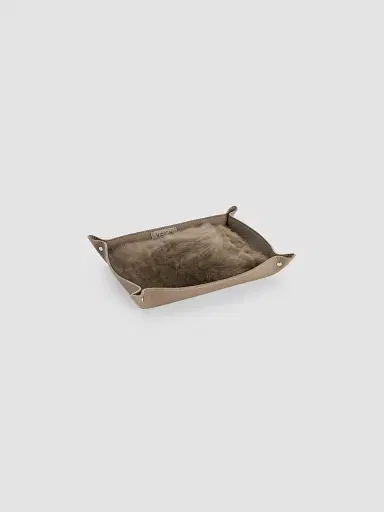 Weich Couture Alpaca Todo Leather & Alpaca Fur Rectangular Catchall Tray | Thumbnail 2 Weich Couture Alpaca Todo Leather & Alpaca Fur Rectangular Catchall Tray | Thumbnail 2