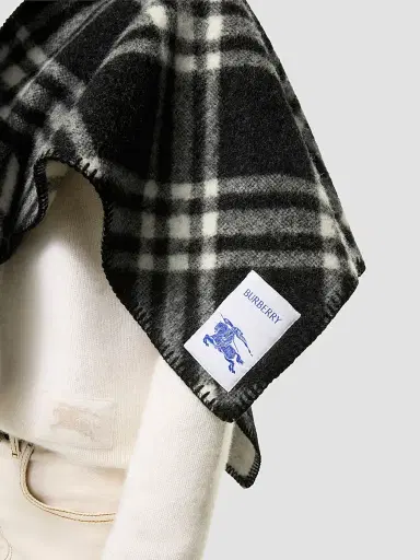 Burberry Women's Rydal Check Wool Scarf | Thumbnail 3 Burberry Women's Rydal Check Wool Scarf | Thumbnail 3