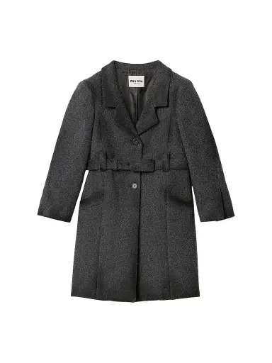Miu Miu Women's Single-Breasted Double Wool Coat | Thumbnail 1 Miu Miu Women's Single-Breasted Double Wool Coat | Thumbnail 1