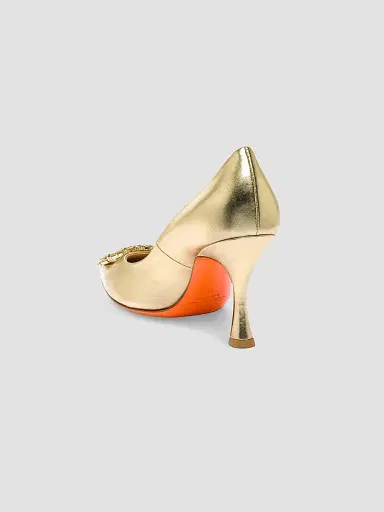 Santoni Women's Embellished 85MM Metallic Leather Pumps | Thumbnail 3 Santoni Women's Embellished 85MM Metallic Leather Pumps | Thumbnail 3