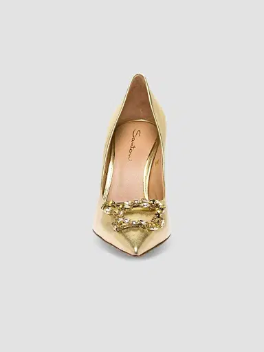 Santoni Women's Embellished 85MM Metallic Leather Pumps | Thumbnail 4 Santoni Women's Embellished 85MM Metallic Leather Pumps | Thumbnail 4