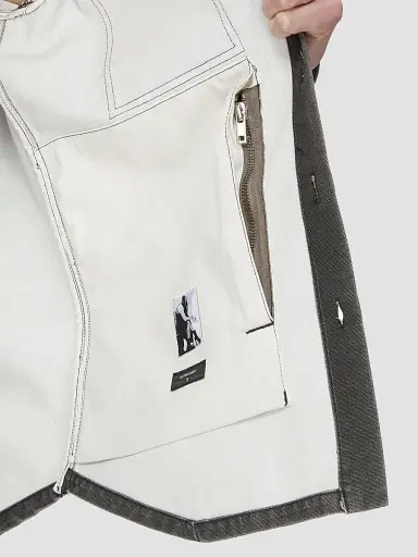 DRKSHDW by Rick Owens Men's Denim Fitted Outershirt | Thumbnail 8 DRKSHDW by Rick Owens Men's Denim Fitted Outershirt | Thumbnail 8