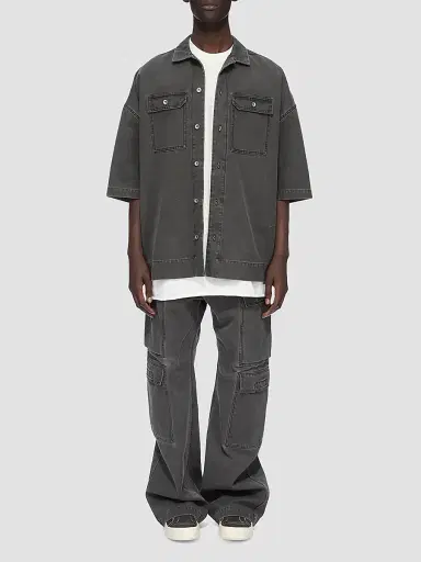 DRKSHDW by Rick Owens Men's Denim Cargo Jeans | Thumbnail 2 DRKSHDW by Rick Owens Men's Denim Cargo Jeans | Thumbnail 2