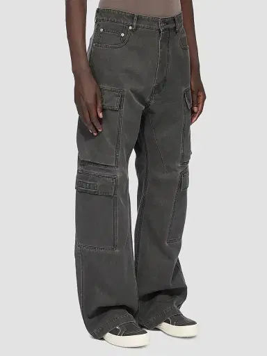 DRKSHDW by Rick Owens Men's Denim Cargo Jeans | Thumbnail 4 DRKSHDW by Rick Owens Men's Denim Cargo Jeans | Thumbnail 4