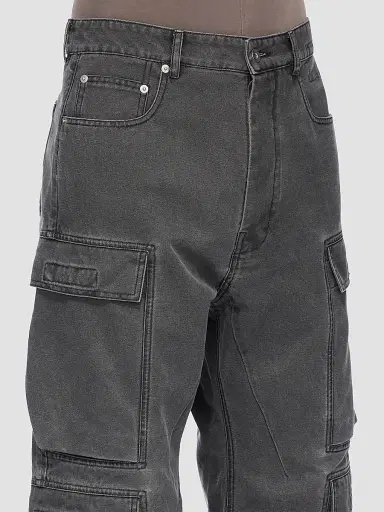 DRKSHDW by Rick Owens Men's Denim Cargo Jeans | Thumbnail 5 DRKSHDW by Rick Owens Men's Denim Cargo Jeans | Thumbnail 5