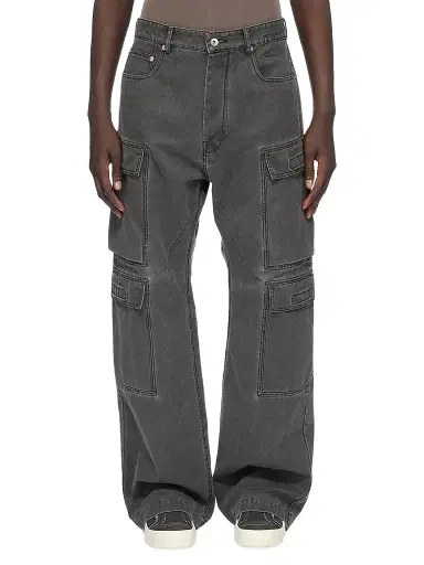 DRKSHDW by Rick Owens Men's Denim Cargo Jeans | Thumbnail 1 DRKSHDW by Rick Owens Men's Denim Cargo Jeans | Thumbnail 1