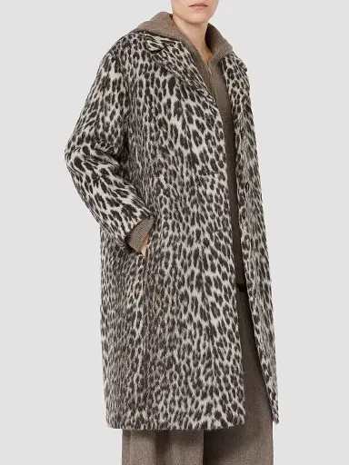 Max Mara Women's Soft Textured Jacquard Coat | Thumbnail 3 Max Mara Women's Soft Textured Jacquard Coat | Thumbnail 3