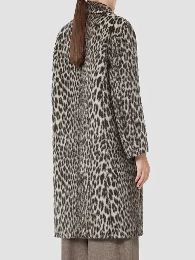 Max Mara Women's Soft Textured Jacquard Coat | Thumbnail 4 Max Mara Women's Soft Textured Jacquard Coat | Thumbnail 4