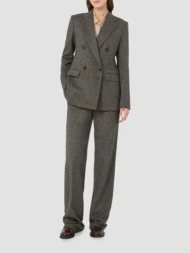 Max Mara Women's Flared Jacquard Jersey Trousers | Thumbnail 2 Max Mara Women's Flared Jacquard Jersey Trousers | Thumbnail 2
