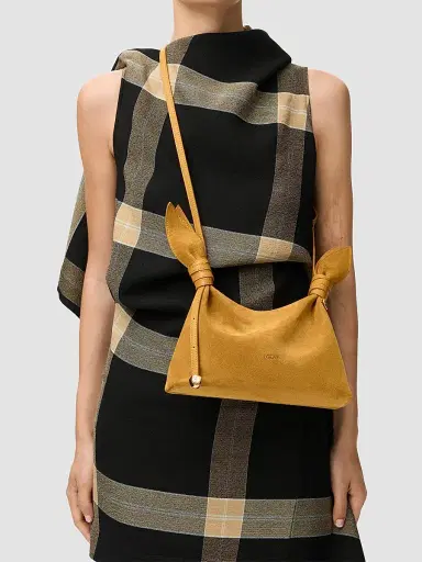 Loewe Women's Scarf Mini Suede Shoulder Bag | Thumbnail 3 Loewe Women's Scarf Mini Suede Shoulder Bag | Thumbnail 3