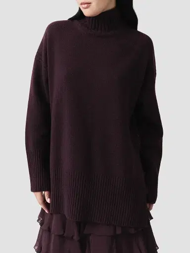 Marella Women's Pure Wool Mock Polo Neck Jumper | Thumbnail 3 Marella Women's Pure Wool Mock Polo Neck Jumper | Thumbnail 3