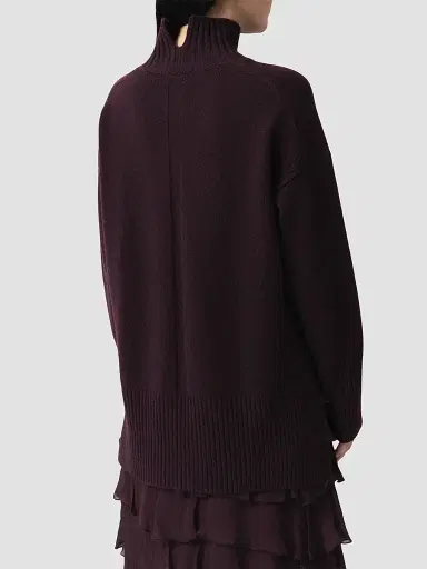 Marella Women's Pure Wool Mock Polo Neck Jumper | Thumbnail 5 Marella Women's Pure Wool Mock Polo Neck Jumper | Thumbnail 5
