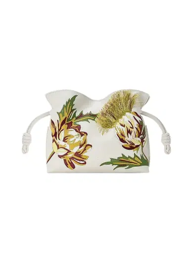 Loewe Women's x Paula's Ibiza Flamenco Mini Intarsia Leather Clutch | Thumbnail 1 Loewe Women's x Paula's Ibiza Flamenco Mini Intarsia Leather Clutch | Thumbnail 1