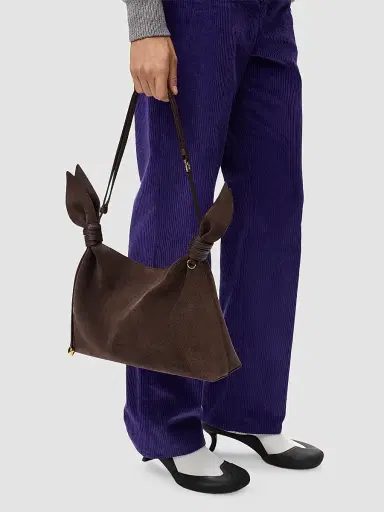 Loewe Women's Scarf Mini Suede Shoulder Bag | Thumbnail 2 Loewe Women's Scarf Mini Suede Shoulder Bag | Thumbnail 2