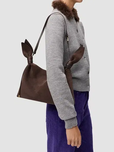 Loewe Women's Scarf Mini Suede Shoulder Bag | Thumbnail 3 Loewe Women's Scarf Mini Suede Shoulder Bag | Thumbnail 3