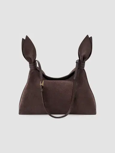 Loewe Women's Scarf Mini Suede Shoulder Bag | Thumbnail 4 Loewe Women's Scarf Mini Suede Shoulder Bag | Thumbnail 4