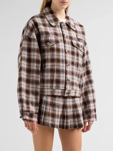 Ksubi Women's Relaxed Plaid Trucker Jacket | Thumbnail 4 Ksubi Women's Relaxed Plaid Trucker Jacket | Thumbnail 4