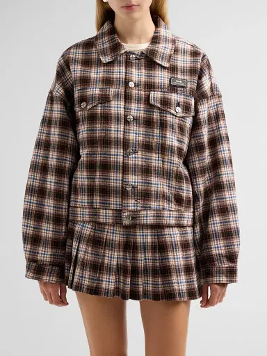 Ksubi Women's Relaxed Plaid Trucker Jacket | Thumbnail 5 Ksubi Women's Relaxed Plaid Trucker Jacket | Thumbnail 5