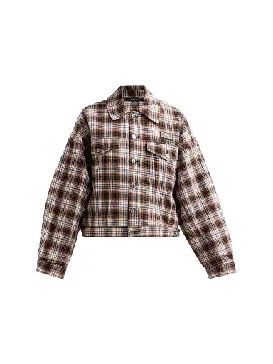 Ksubi Women's Relaxed Plaid Trucker Jacket | Thumbnail 1 Ksubi Women's Relaxed Plaid Trucker Jacket | Thumbnail 1
