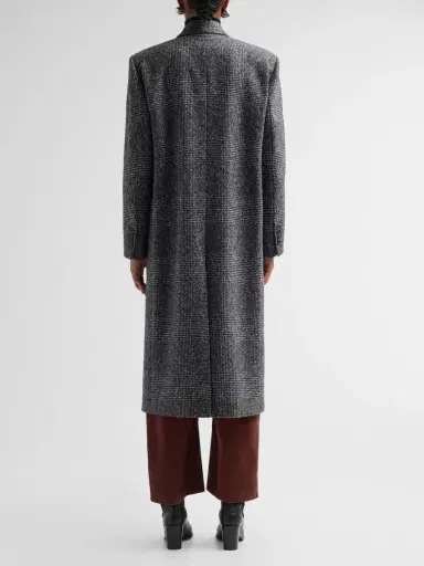 Nili Lotan Women's Edmont Double-Breasted Long Coat | Thumbnail 3 Nili Lotan Women's Edmont Double-Breasted Long Coat | Thumbnail 3