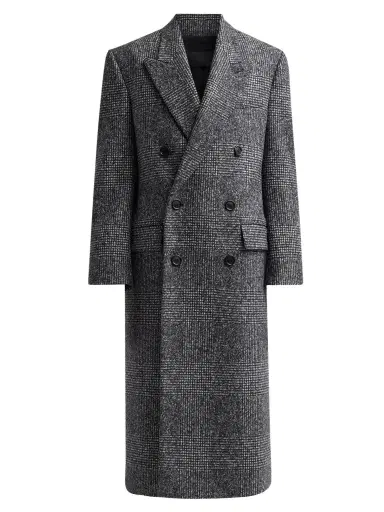 Nili Lotan Women's Edmont Double-Breasted Long Coat | Thumbnail 1 Nili Lotan Women's Edmont Double-Breasted Long Coat | Thumbnail 1