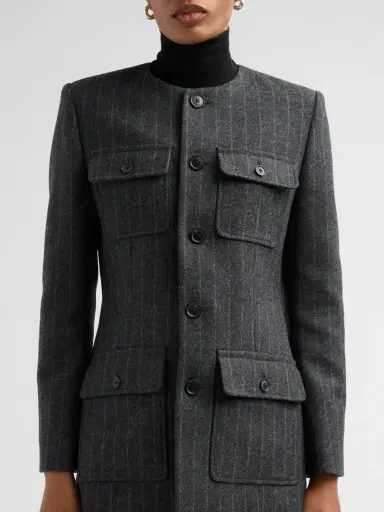 Nili Lotan Women's Jenette Pinstripe Wool Jacket | Thumbnail 5 Nili Lotan Women's Jenette Pinstripe Wool Jacket | Thumbnail 5