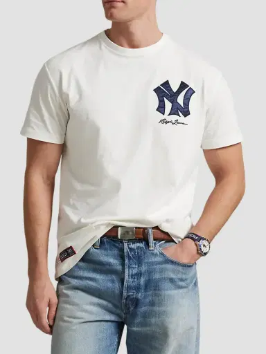 Polo Ralph Lauren Men's Yankees Jersey T-Shirt | Thumbnail 3 Polo Ralph Lauren Men's Yankees Jersey T-Shirt | Thumbnail 3