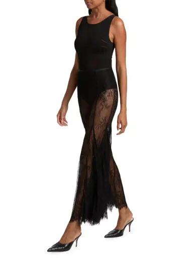 Ronny Kobo Women's Liesel Floral Lace Maxi Skirt | Thumbnail 2 Ronny Kobo Women's Liesel Floral Lace Maxi Skirt | Thumbnail 2