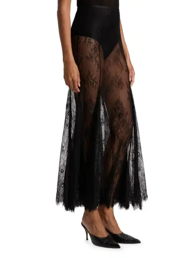 Ronny Kobo Women's Liesel Floral Lace Maxi Skirt | Thumbnail 4 Ronny Kobo Women's Liesel Floral Lace Maxi Skirt | Thumbnail 4