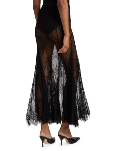 Ronny Kobo Women's Liesel Floral Lace Maxi Skirt | Thumbnail 5 Ronny Kobo Women's Liesel Floral Lace Maxi Skirt | Thumbnail 5